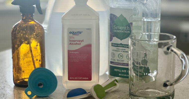 DIY Sanitizing Counter Spray